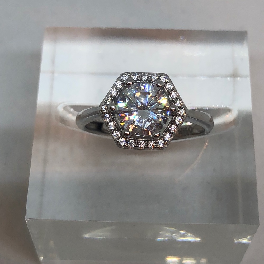 Sterling silver CZ ring